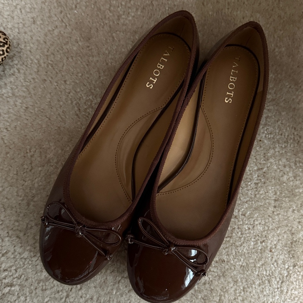 Talbots Women's Tan Patent Loafers